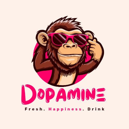 Dopamine Cool Monkey Mascot